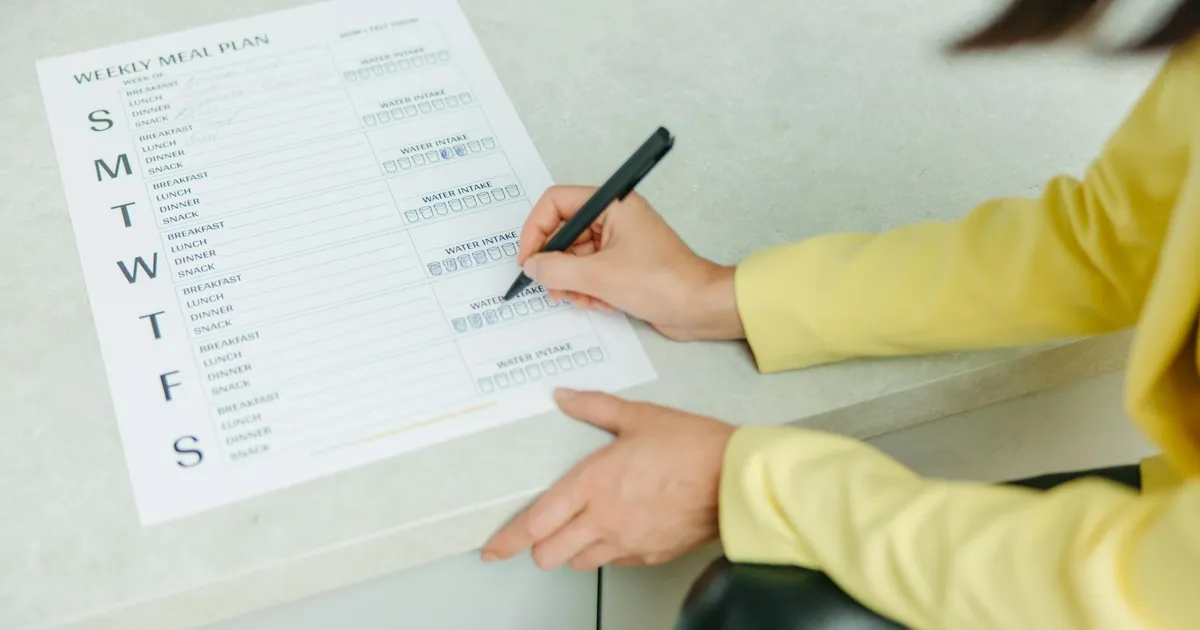 Creating a Weekly Meal Plan
